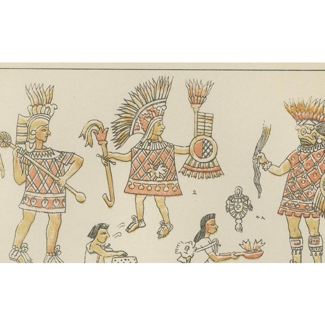 After Max Tilke, Illustration of Ancient American Figures, 1880, Print For Sale - Image 4 of 9