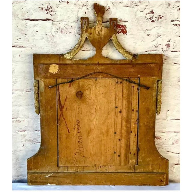 18th Century Italian Neoclassic Giltwood Mirror For Sale - Image 10 of 10