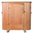 19th Century English “Huffer” Pine Demilune Warming Cabinet For Sale