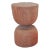 Modern Minimalist Sculptural Wood Log Stool For Sale