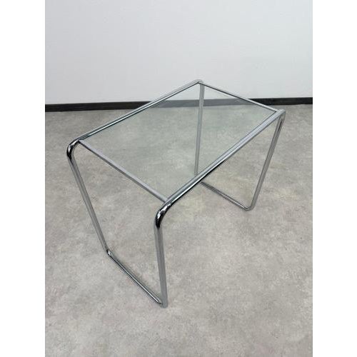 1940s Bauhaus Tubular Chrome and Glass Side Table by Marcel Breuer, 1940s For Sale - Image 5 of 12