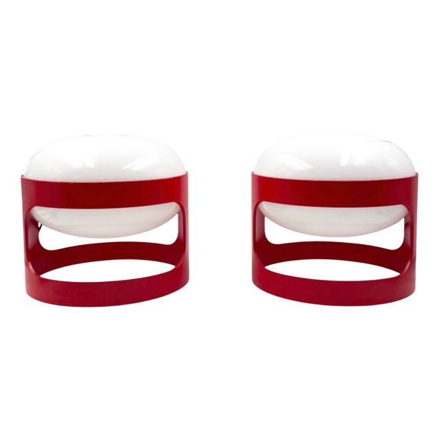Space Age Model KD27 Table Lamps by Joe Colombo for Kartell, Italy, 1970s, Set of 2 For Sale