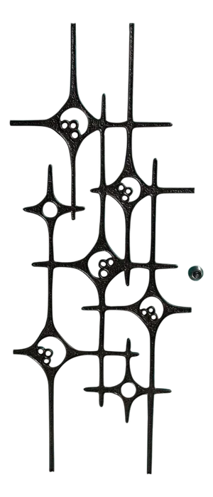 Belgian Brutalist Aluminum Door Decoration