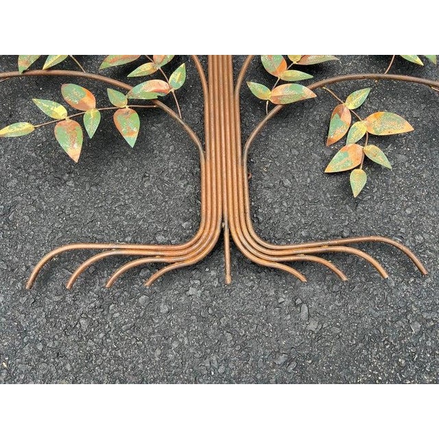 Large Mid Century Mixed Metal Tree of Life Wall Sculpture by Curtis Jere. For Sale - Image 12 of 18