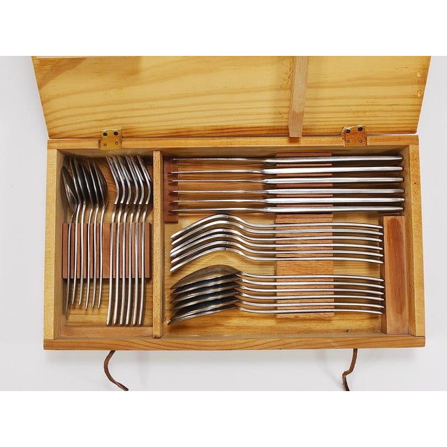 Austrian Boxed Flatware Cutlery for Six People, 1950s, Set of 30 For Sale - Image 9 of 17