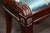 Blue Set of 4 French Empire Carved Mahogany Dining Chairs in the Maison Jansen Style For Sale - Image 8 of 12