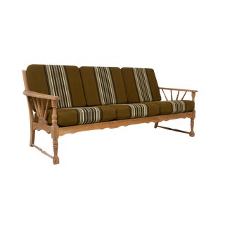 Vintage Danish Sofa in Oak by Henning Kjærnulf, 1960s For Sale