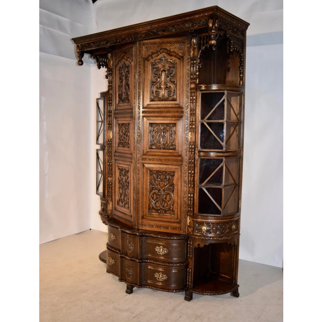 Late 19th Century English Wardrobe, Dated 1897 For Sale - Image 4 of 11