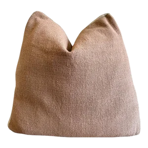 Inez Blush Wool Textured Pillow