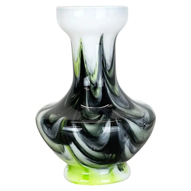 Large Vintage Pop Art Multicolor Opaline Vase, Italy, 1970s For Sale - Image 16 of 16