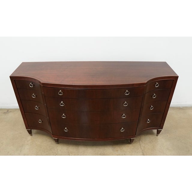 Traditional Caracole Bow Front 12 Drawer Dresser For Sale - Image 3 of 17