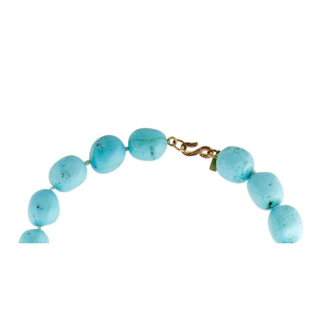 60s Kenneth Lane Necklace Turquoise Blue Stone Bead Jay KJL Vintage For Sale In Los Angeles - Image 6 of 12