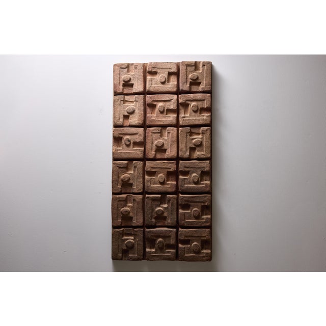 Ceramic Inca Wall Panel by Georges Jouve, 1960s For Sale - Image 6 of 11