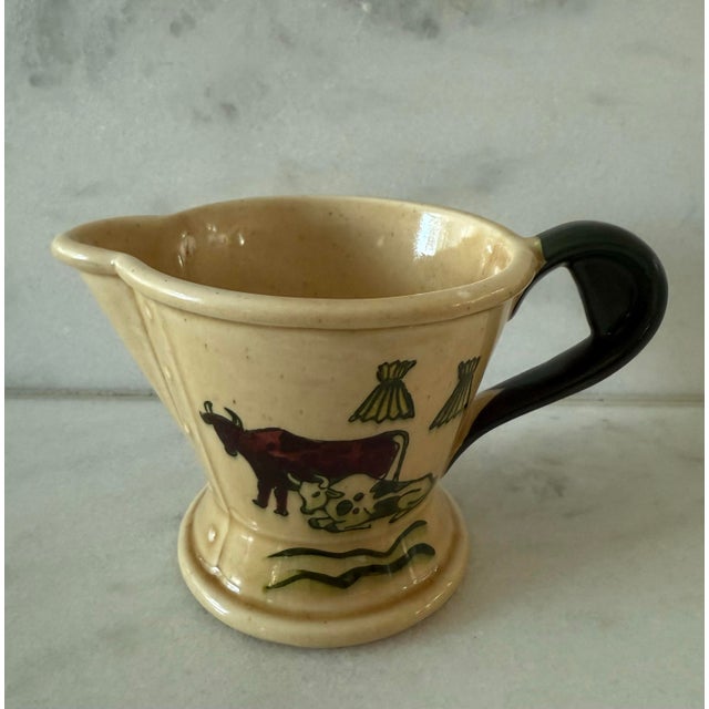 Ceramic Vintage Poppytrail Pitcher and Creamer by Metlox For Sale - Image 7 of 12