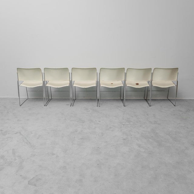 Silver 40/4 Chairs by David Rowland for GF Furniture, 1960s, Set of 6 For Sale - Image 8 of 12