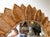 Wood Rattan Sunflower Mirror by Vivai Del Sud. Italy, 1970s For Sale - Image 7 of 11