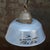 Vintage Industrial Pendant Light in Grey Enamel, Cast Iron and Clear Glass For Sale - Image 4 of 5