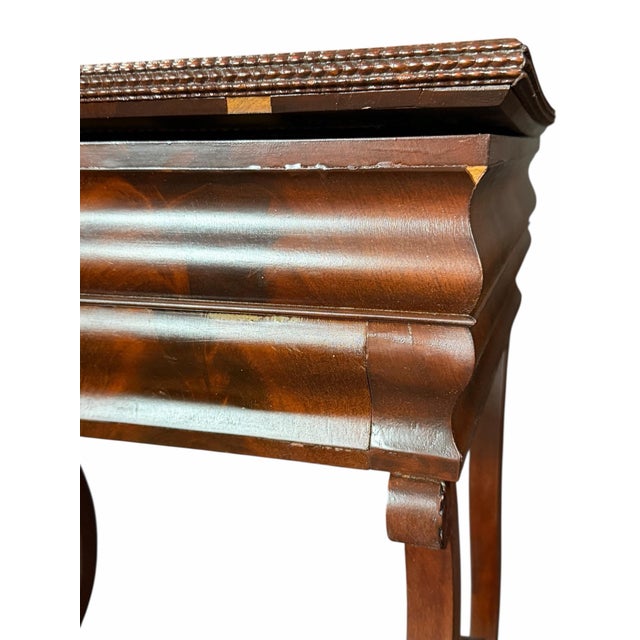 Antique Flaming Mahogany Sewing Stand For Sale - Image 12 of 12