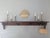 Brown Vintage Farmhouse Cottage Wooden Wall Shelf With Peg Hooks For Sale - Image 8 of 11