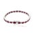 Contemporary Ruby Octagon Cut Tennis Bracelet in 925 Sterling Silver For Sale - Image 3 of 10