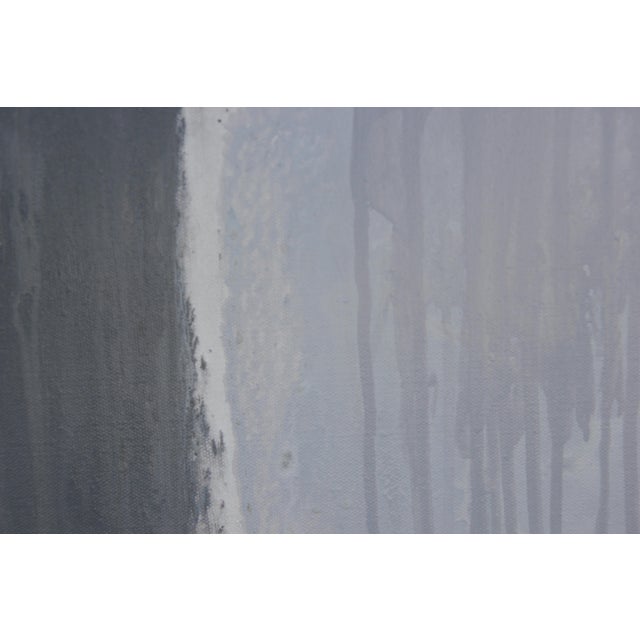 Contemporary Nelda Gilliam Minimal Grey Contemporary Linear Painting, 2008 For Sale - Image 3 of 6