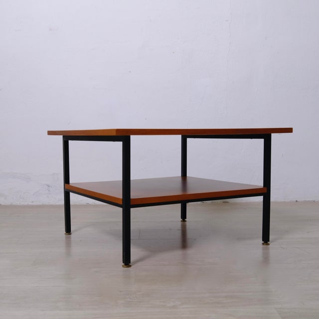 Black Vintage Italian Coffee Table in Wood, 1950s For Sale - Image 8 of 15