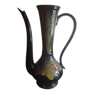 1960s Haeger Like Drip Glaze Ceramic Ewer