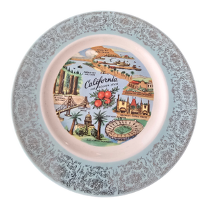 Vintage Mid Century Modern California Collector's Plate