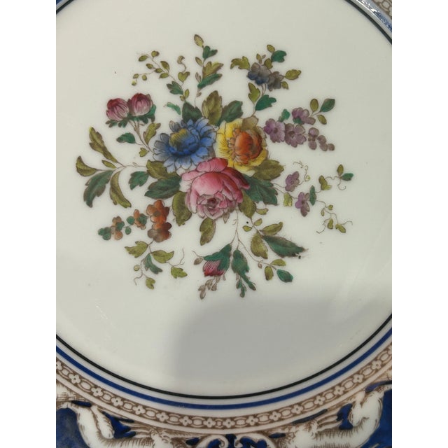 English Wedgwood Vintage Set of 12 Bone China Square Luncheon Plates For Sale - Image 3 of 8
