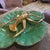 1950s Green and Gold Ceramic Centerpiece by Maioliche Artistiche Sestesi For Sale - Image 4 of 14
