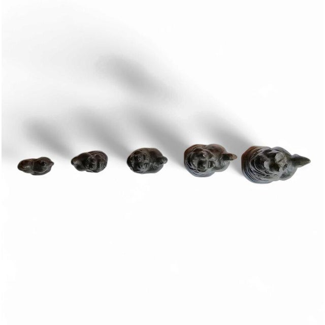 Bronze Bird Weights, Burma, Set of 5 For Sale - Image 18 of 18