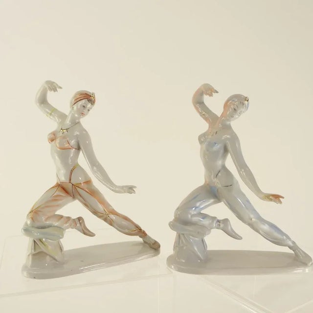 Porcelain Dancer Figure, 1960s For Sale - Image 6 of 7