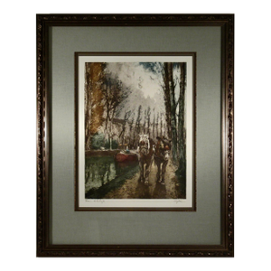 Ferdinand Jean Luigini Chemin De Halage C. 1930 Original Print