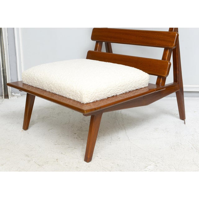 Wood Sculptural Mahogany Lounge Chairs - a Pair For Sale - Image 7 of 11