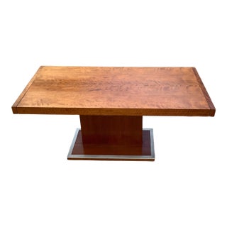 1960s MCM Founders Milo Baughman Solid Walnut Dining Table With 2 Leaves For Sale