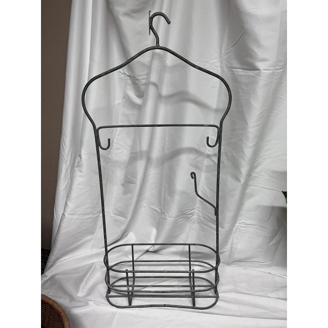 French 1940s Industrial French Wirework Metal Gym Swim Basket For Sale - Image 3 of 3