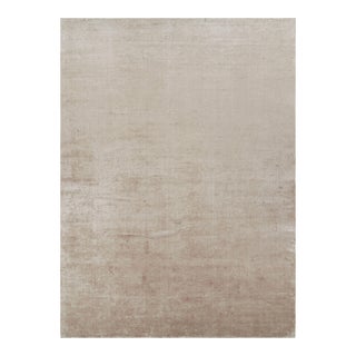 Rug & Kilim’s Oversized Contemporary Textural Solid Rug in Beige Tones For Sale
