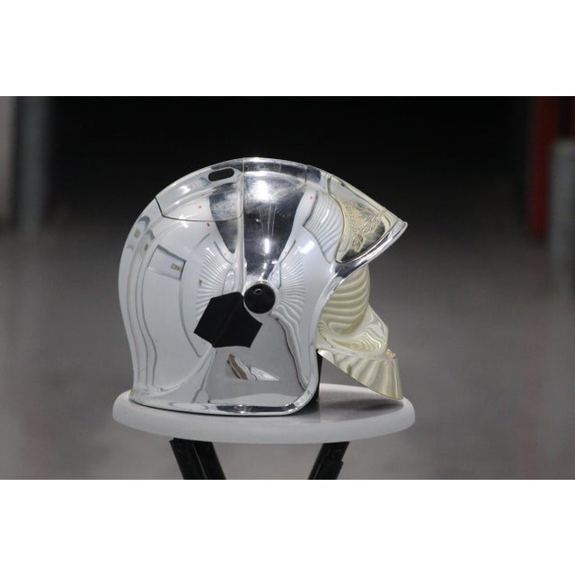 Gold Fire Helmet Wine Ice Bucket, 2010s For Sale - Image 8 of 16