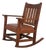 Antique L&jg Stickley Leather Seat Rocking Chair For Sale