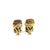 Metal 1980s Pair of Rare Seaman Schepps 18k Yellow Gold, Wood Block & Citrine Ear Clips For Sale - Image 7 of 10