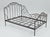Authentic 19th Century French Wrought Iron Folding Campaign Daybed For Sale - Image 4 of 4