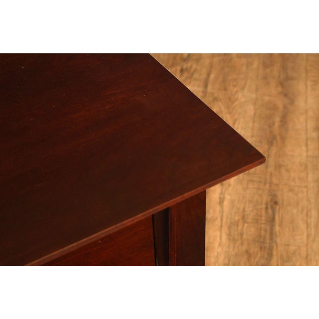 Brown Stickley Edinburgh Collection Pair Of Cherry Nightstands For Sale - Image 8 of 18