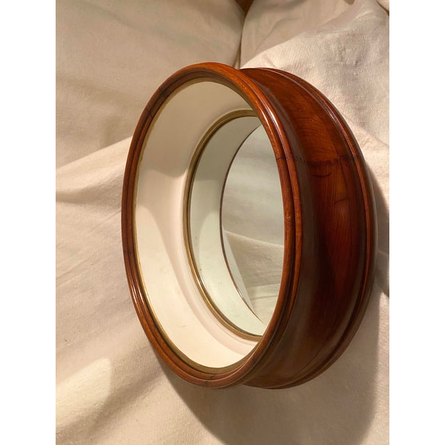 English Walnut Oval Mirror For Sale - Image 4 of 18