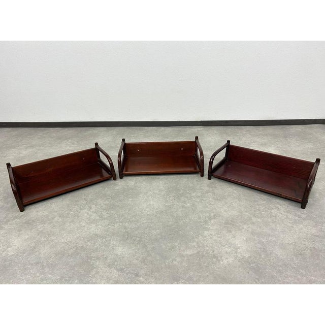 Mid-century modern bamboo shelves by Gervasoni in excellent original condition with signs of use. Gervasoni is an Italian...