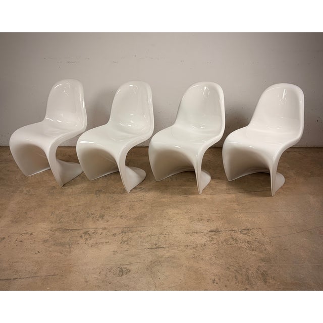 Panton Chairs by Verner Panton for Bayer, Set of 4 For Sale - Image 12 of 12