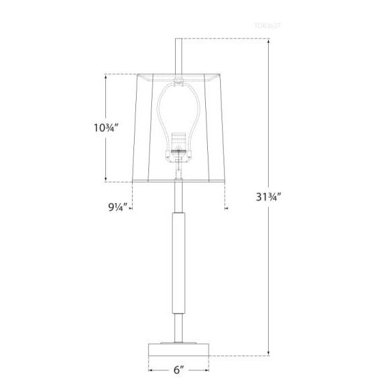 Visual Comfort Thomas O'Brien for Visual Comfort Signature Lexington Medium Table Lamp in Hand-Rubbed Antique Brass & Crystal with Linen Shade For Sale - Image 4 of 4