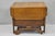 Antique Arts & Crafts Oak Wood Drop Leaf Rolling Bar Cart Liquor Cabinet by Lammert's. Item features double doors, flip...