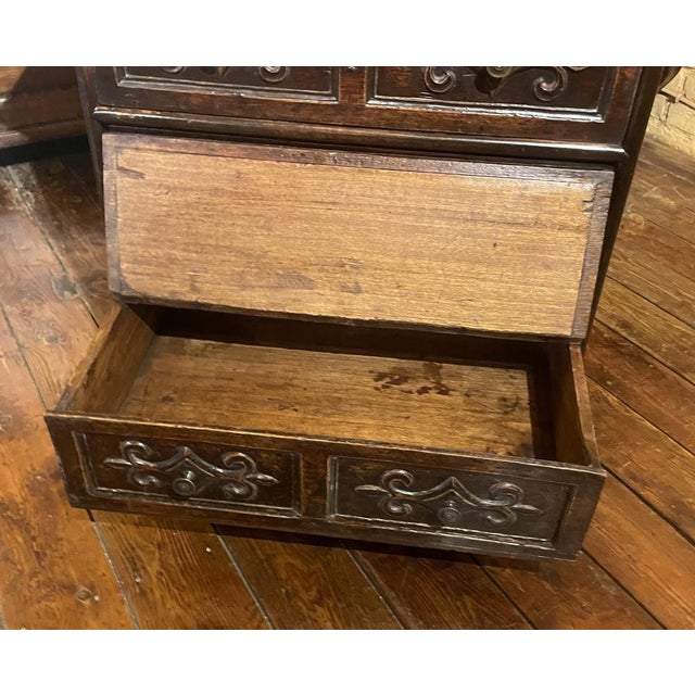 Small 17th Century Italian Walnut Chest of Drawers For Sale - Image 11 of 12