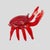 Glass Vintage Red Murano Glass Crab Sculpture, 1960s For Sale - Image 7 of 9
