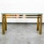 Vintage brass console/sofa table with glass top surface. Unmarked example.